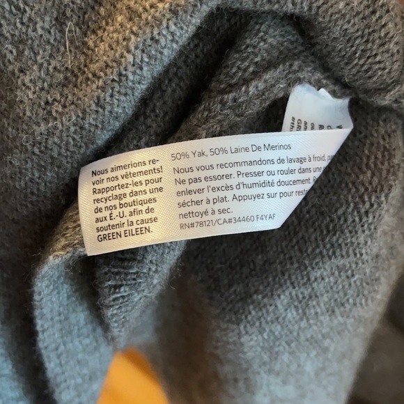 Eileen Fisher 100% Soft Italian Wool Sweater Coat - Picture 10 of 10